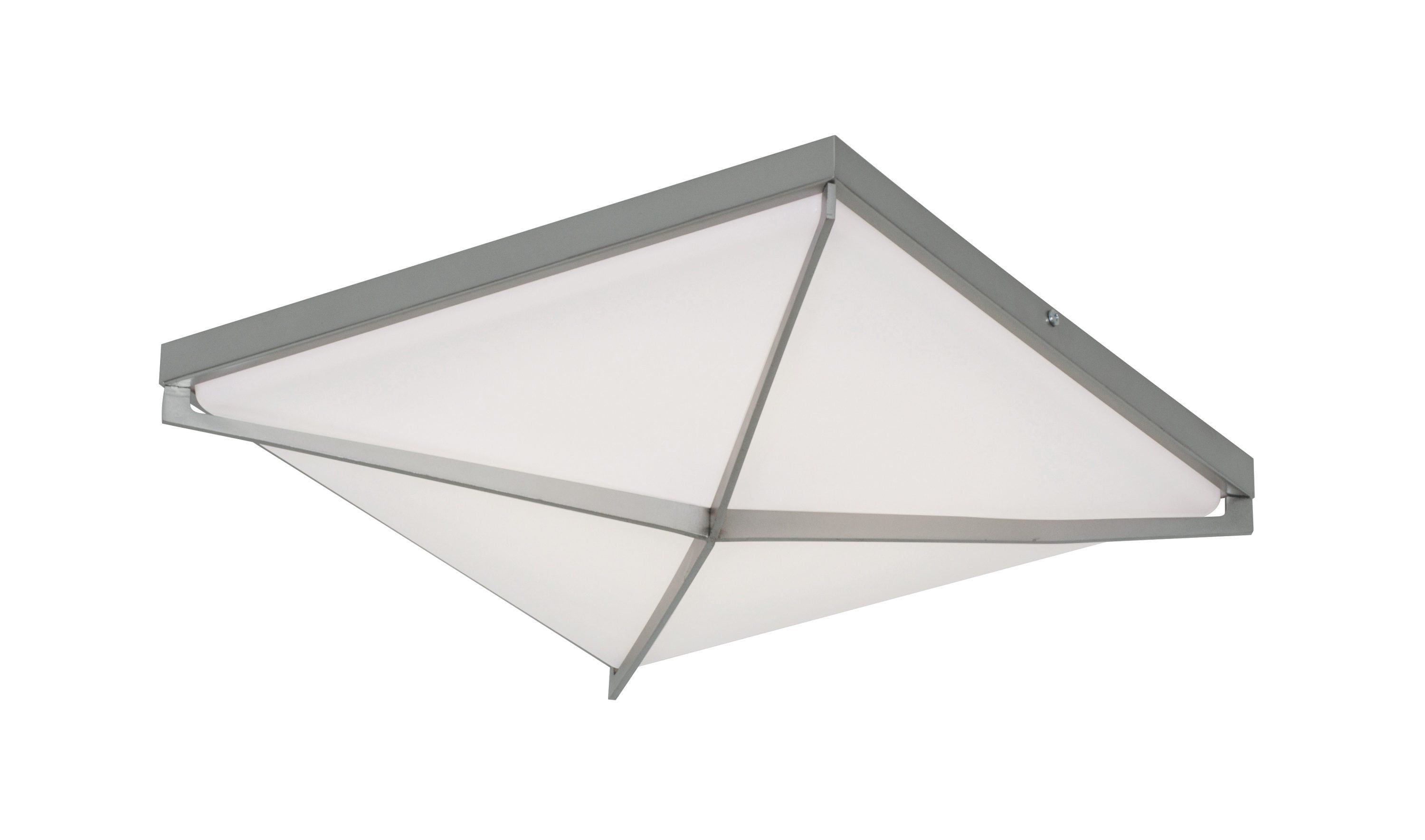 Pearson 12" Satin Nickel Contemporary LED Flush Mount