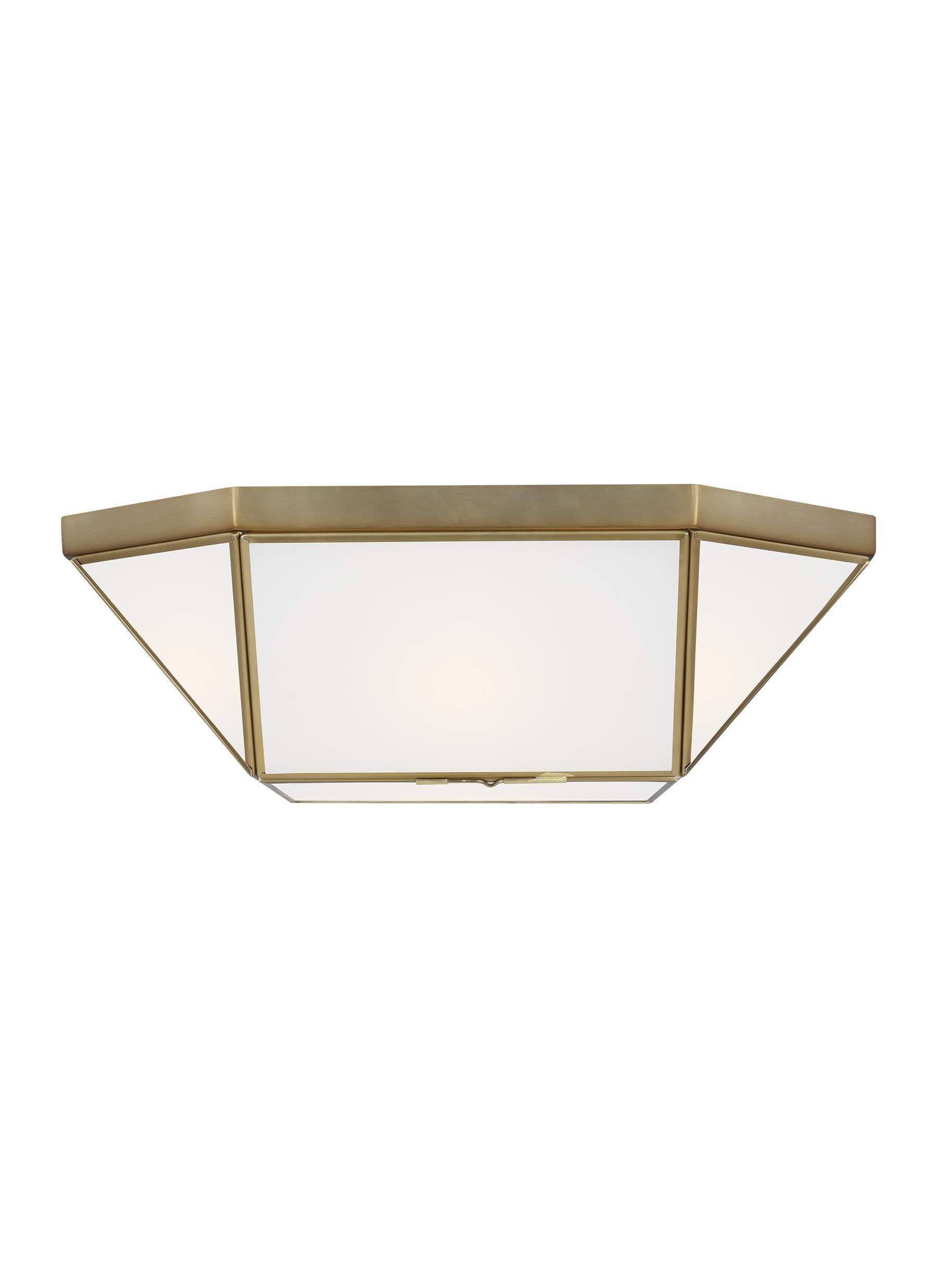 Satin Brass Morrison 15.5'' Indoor/Outdoor Flush Mount Ceiling Jar