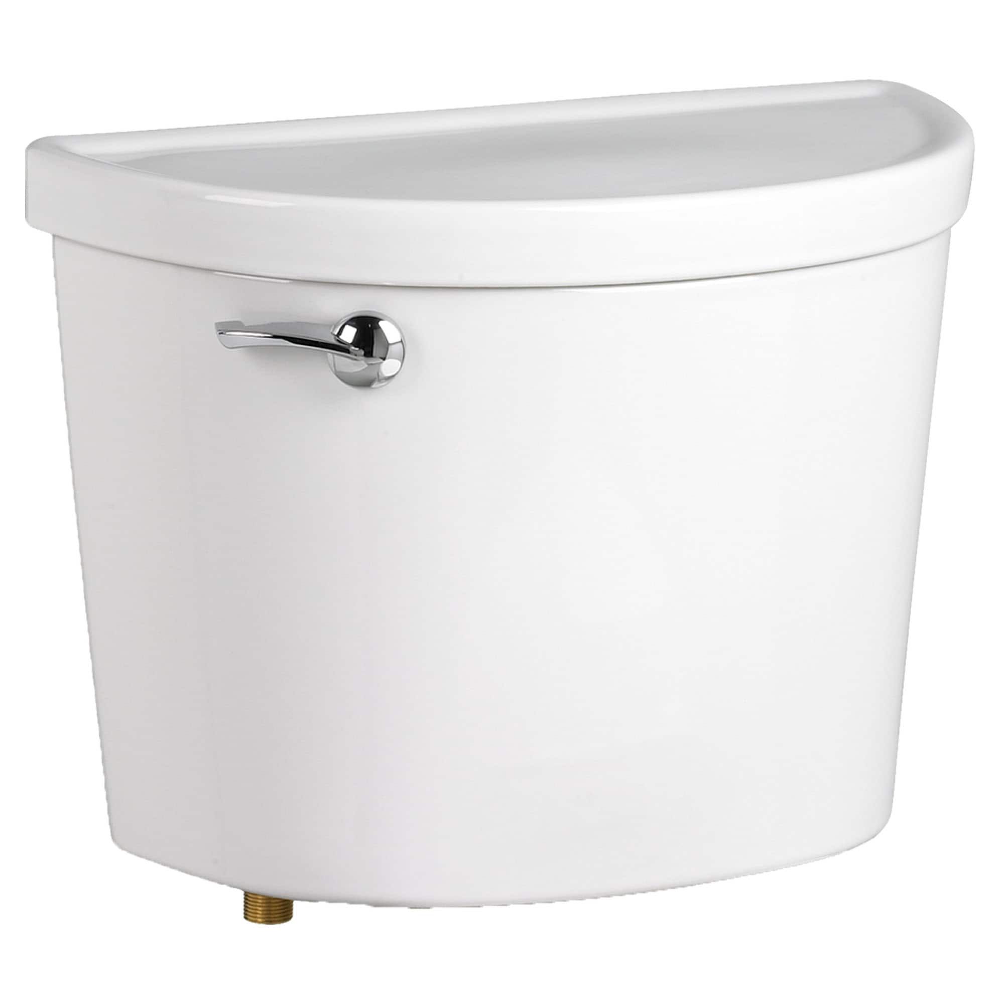 White Vitreous China Toilet Tank with Chrome Trip Lever