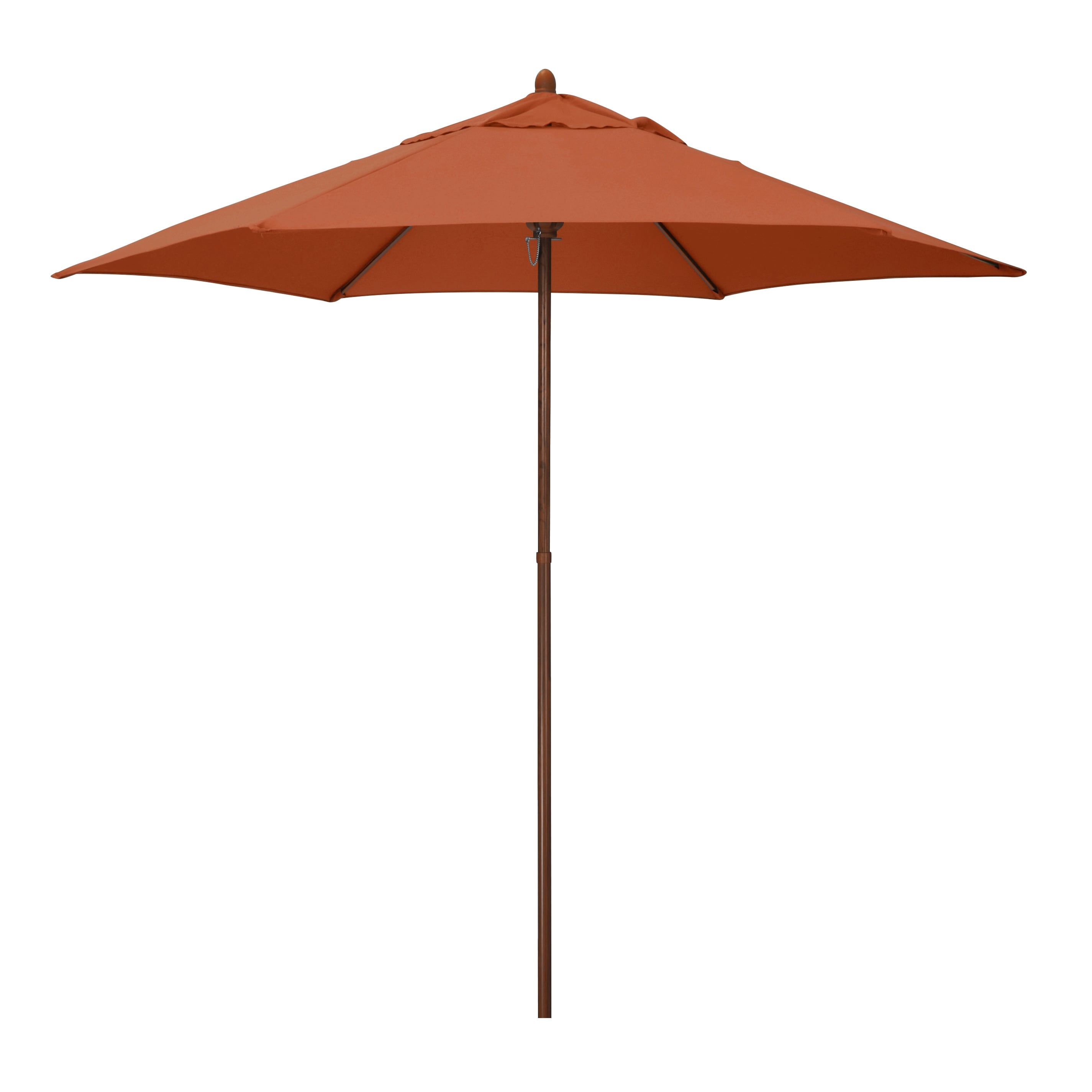 Astella 9 ft Brick Polyester Canopy Steel Pole Market Umbrella