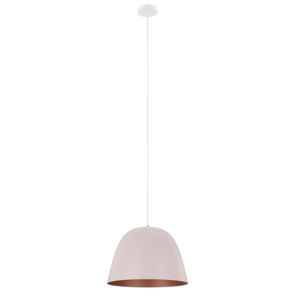Apricot and Copper Medium Dome Pendant Light
