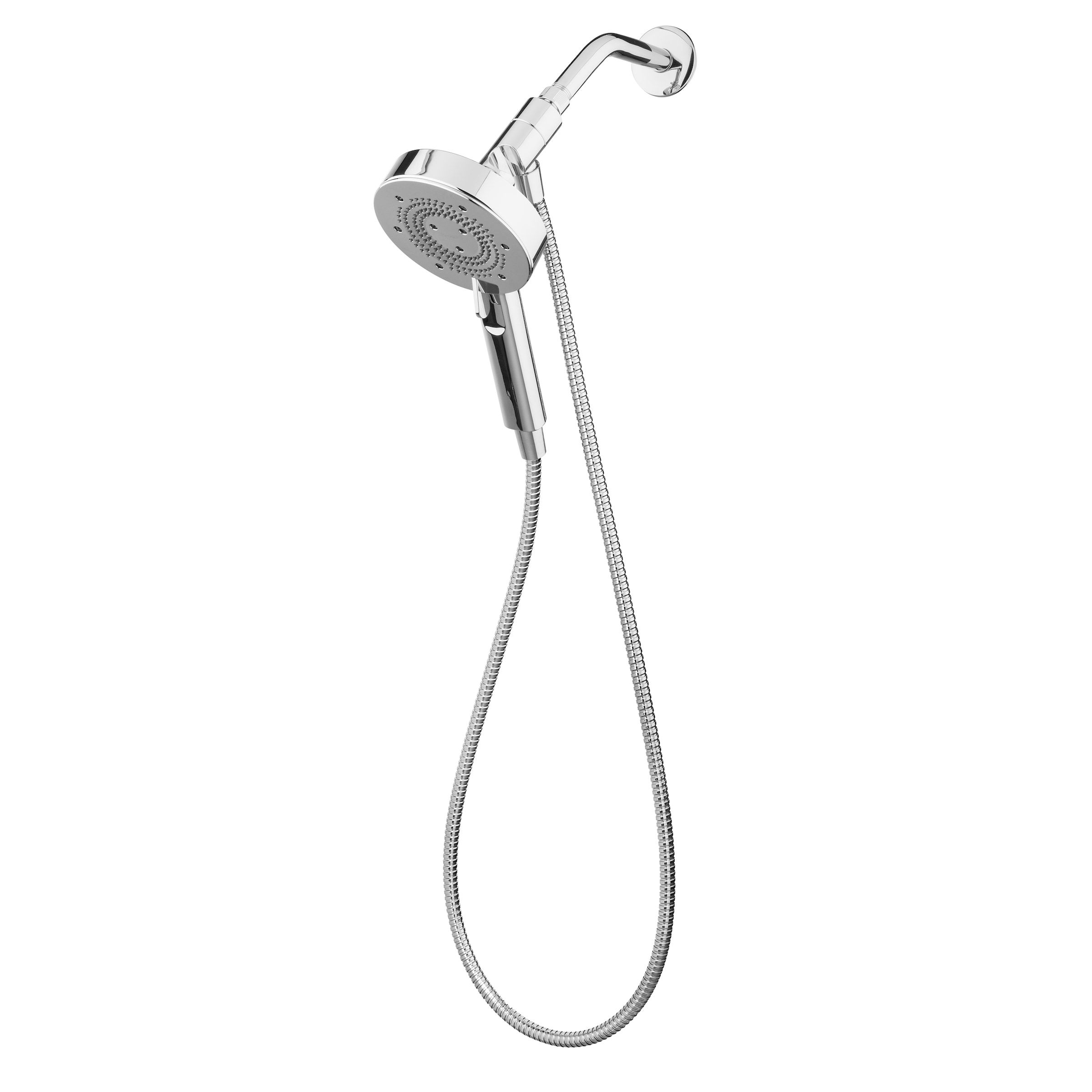 Chrome Polished Wall Mounted Handheld Shower Head with 5 Settings