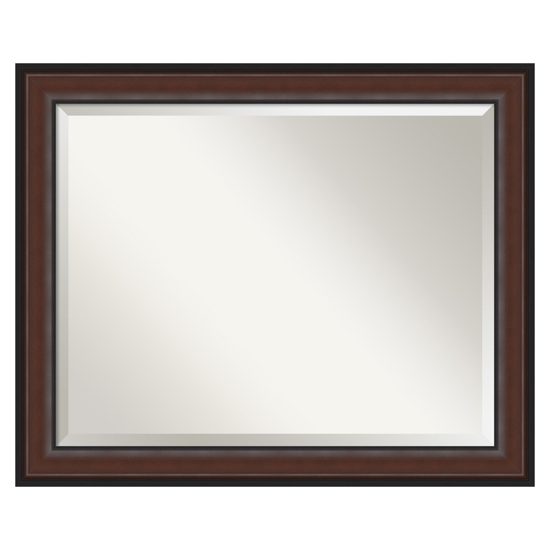 Harvard Walnut Rectangular Bathroom Vanity Wall Mirror
