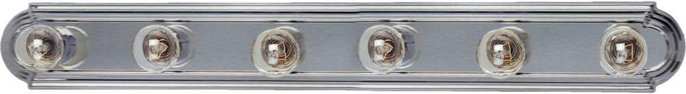 Essentials 36-Inch Satin Nickel 6-Light Bath Vanity Fixture