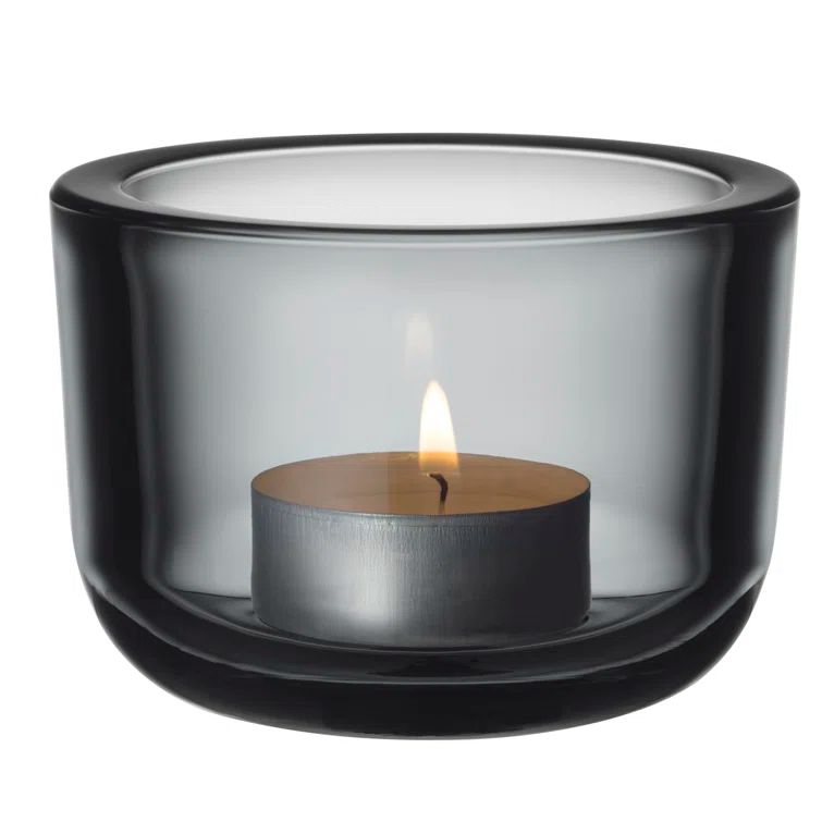 Nordic Frost 3.3" Glass Hanging Tealight Holder