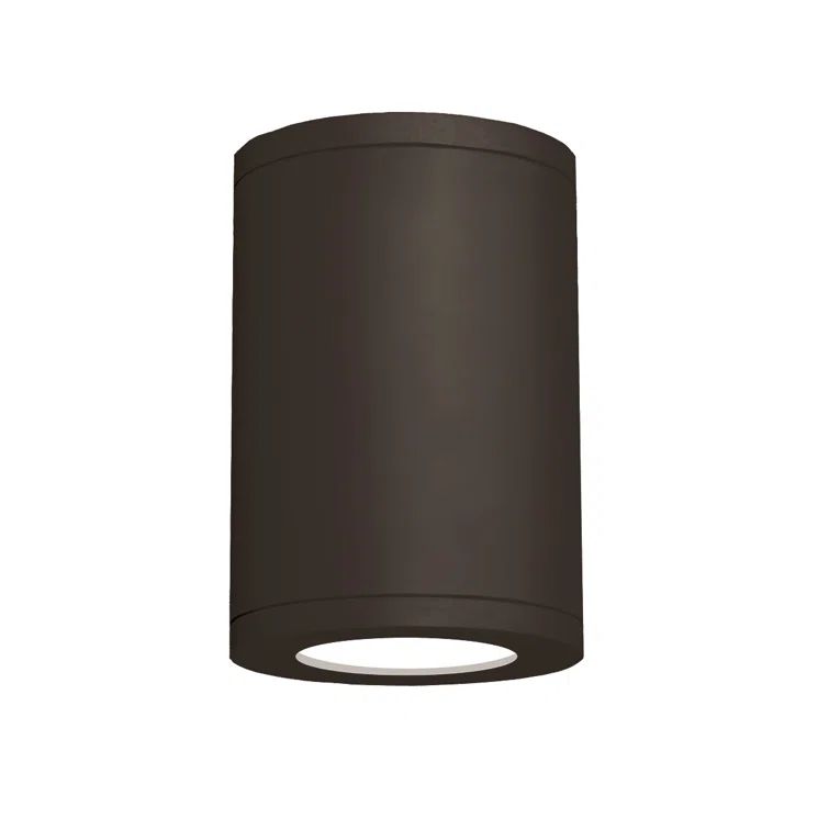 Tube Architectural 7" Bronze Aluminum LED Flush Mount - Energy Star