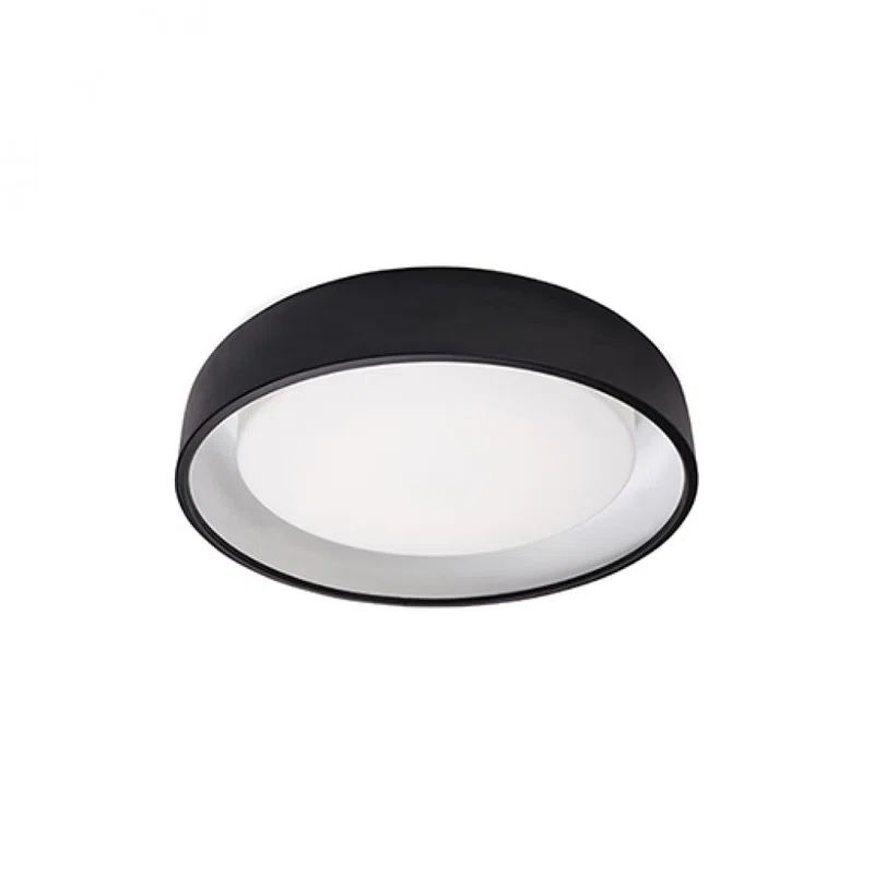 Black Glass LED Flush Mount Ceiling Light
