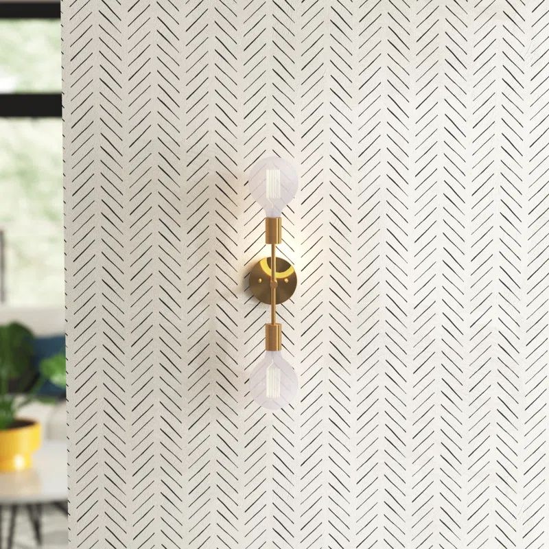 Soft Gold Dimmable Vanity Sconce with Rotating Arms