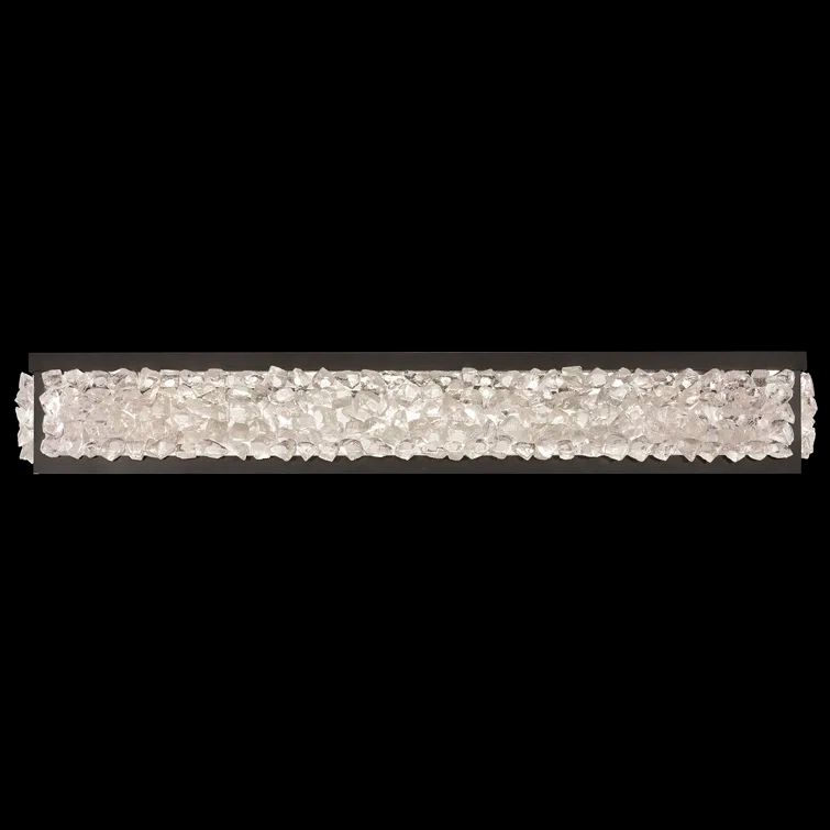 Arctic Halo Black LED Crystal Bath Bar