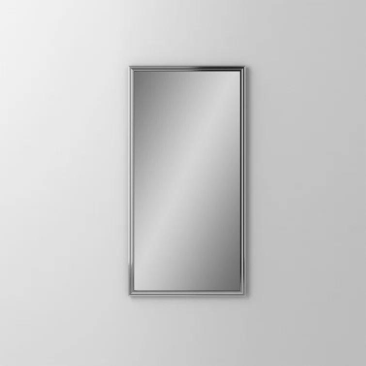 Vintage Brass Rectangular Bathroom Vanity Mirror 39x23