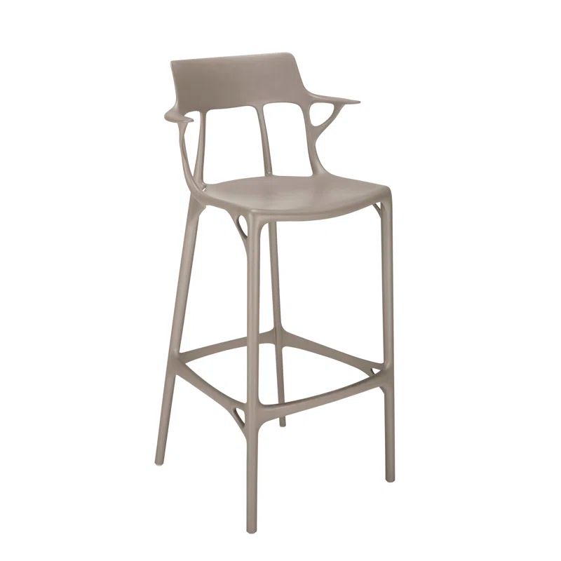 Philippe Starck Gray Recycled Plastic Outdoor Bar Stool