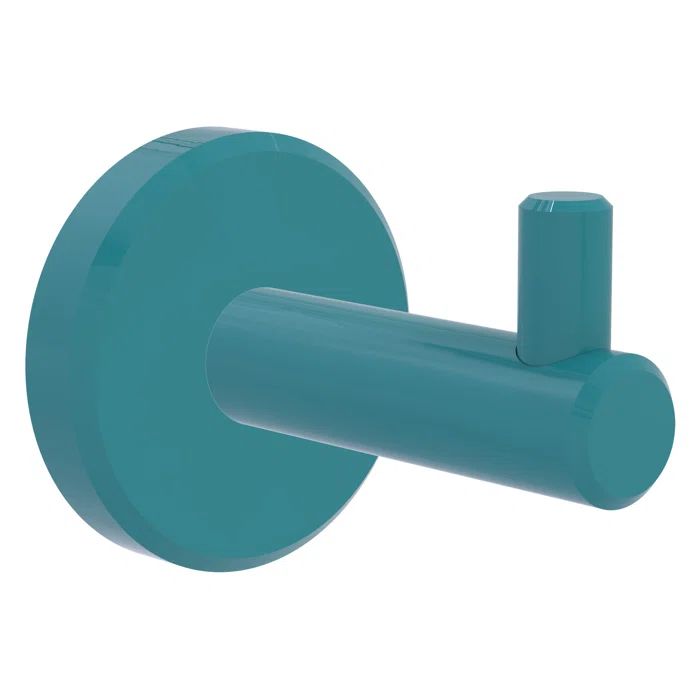 Teal Brass Contemporary Wall Mounted Robe Hook