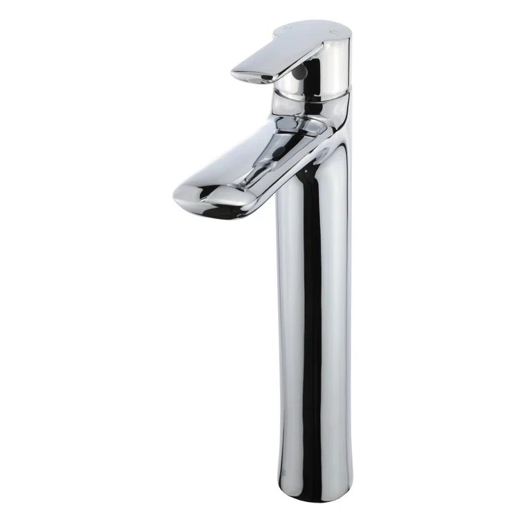 Polished Chrome Single Hole Vessel Sink Bathroom Faucet
