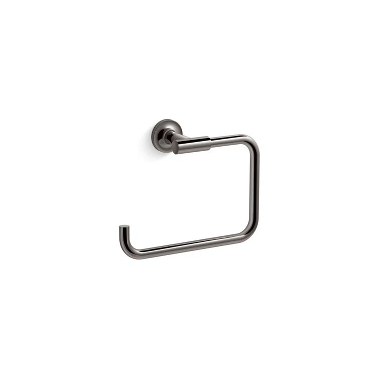 Vibrant Titanium Wall Mounted Metal Towel Ring