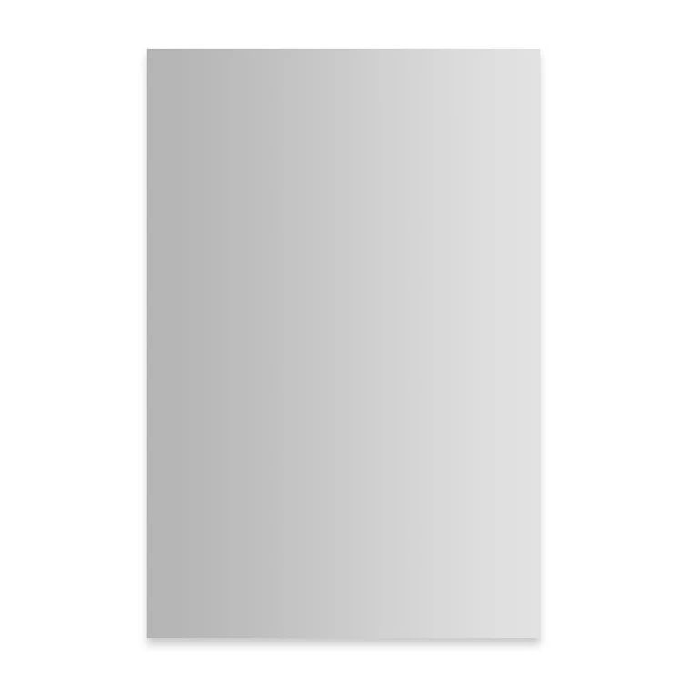 Sleek Frameless Beveled Full Length Rectangular Bathroom Mirror