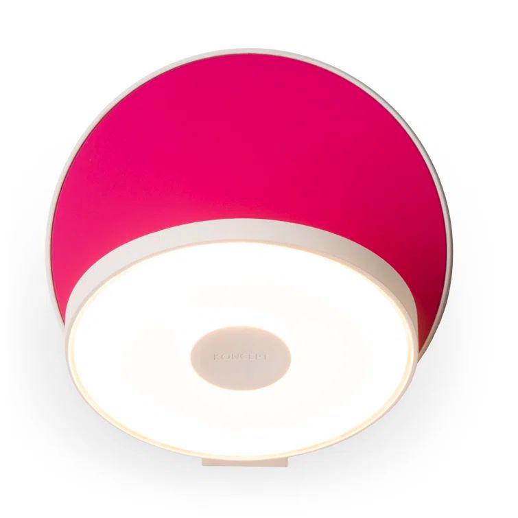 Chrome White Dimmable Direct Wired Plug-In Sconce
