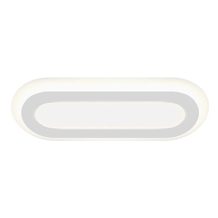 White Aluminum LED Racetrack Ceiling Light