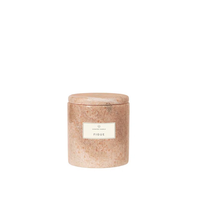 Lavender Bliss 7oz Soy Scented Candle in Tan Marble Jar