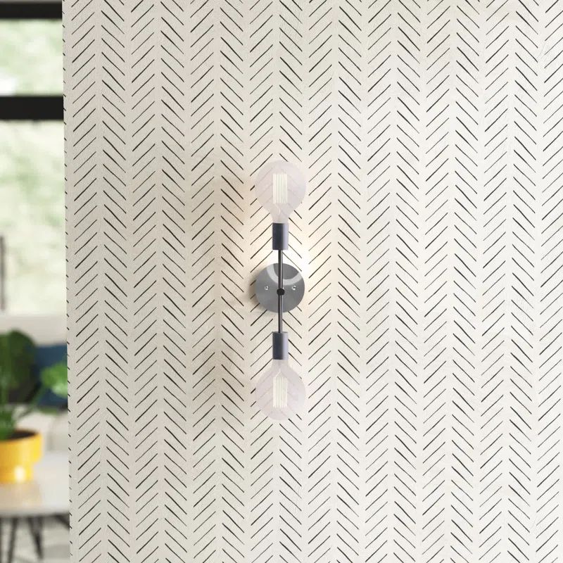 Chrome Dimmable Vanity Sconce with Rotating Arms