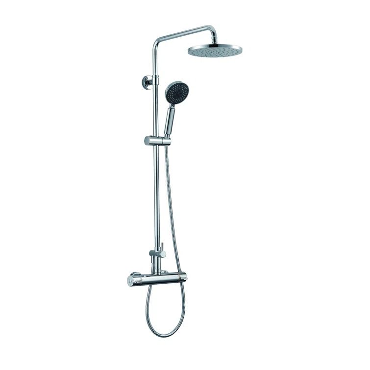Polished Chrome Adjustable Multi-Head Rain Shower System