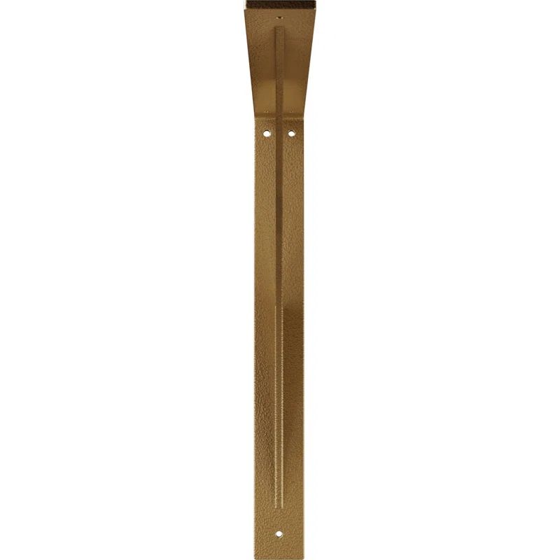 Legacy Hammered Gold 18" Industrial Steel Bracket for Shelves and Countertops