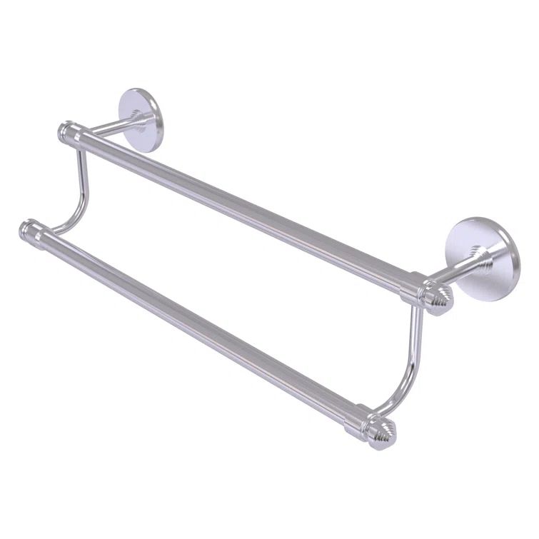 Satin Chrome 30'' Wall Mounted Double Towel Bar