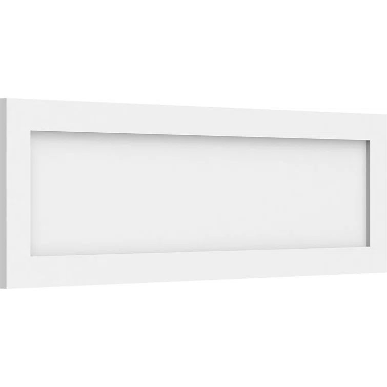 White PVC Flat Panel Decorative Wall Panel 38" x 12"
