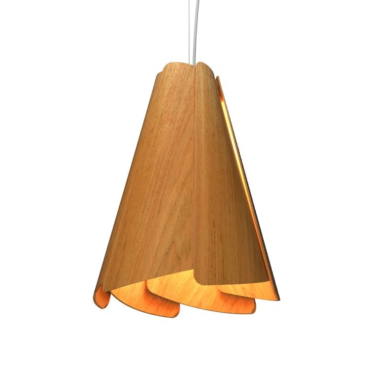 Louro Freijo Natural Wood LED Pendant Light