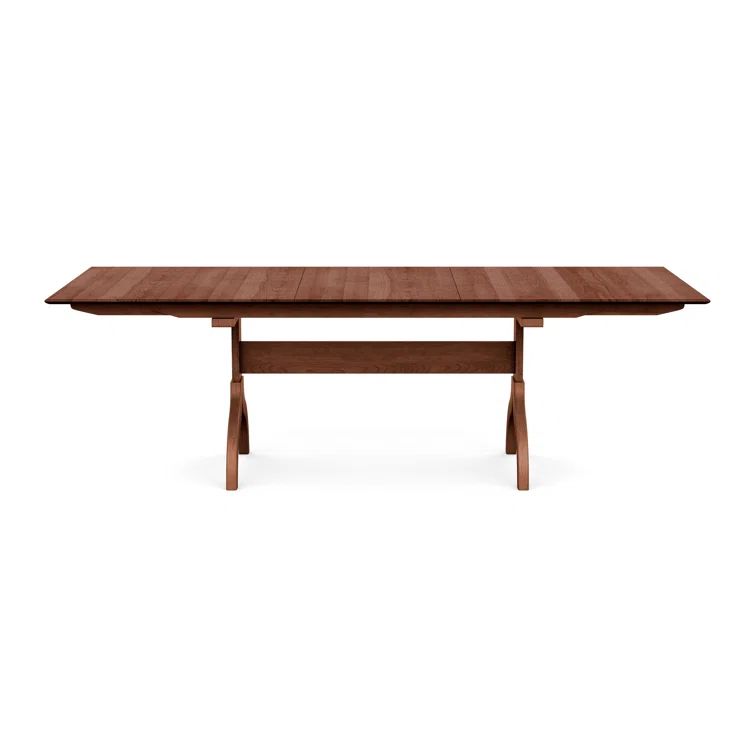 Cognac Cherry Reclaimed Wood 84" Extendable Rustic Dining Table