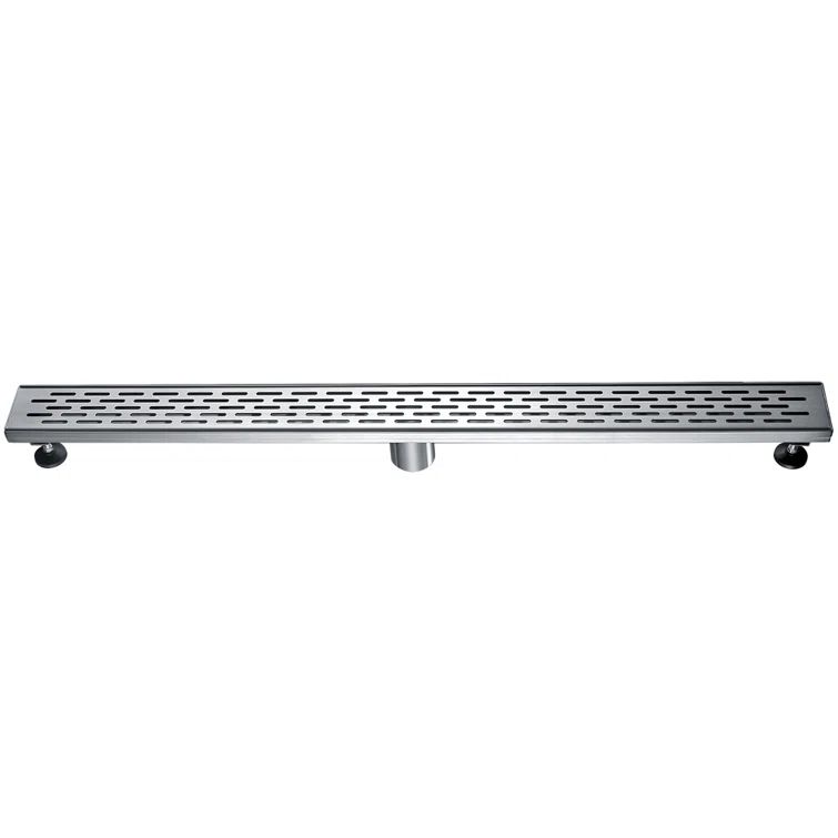 36" Stainless Steel Linear Shower Drain with Groove Holes