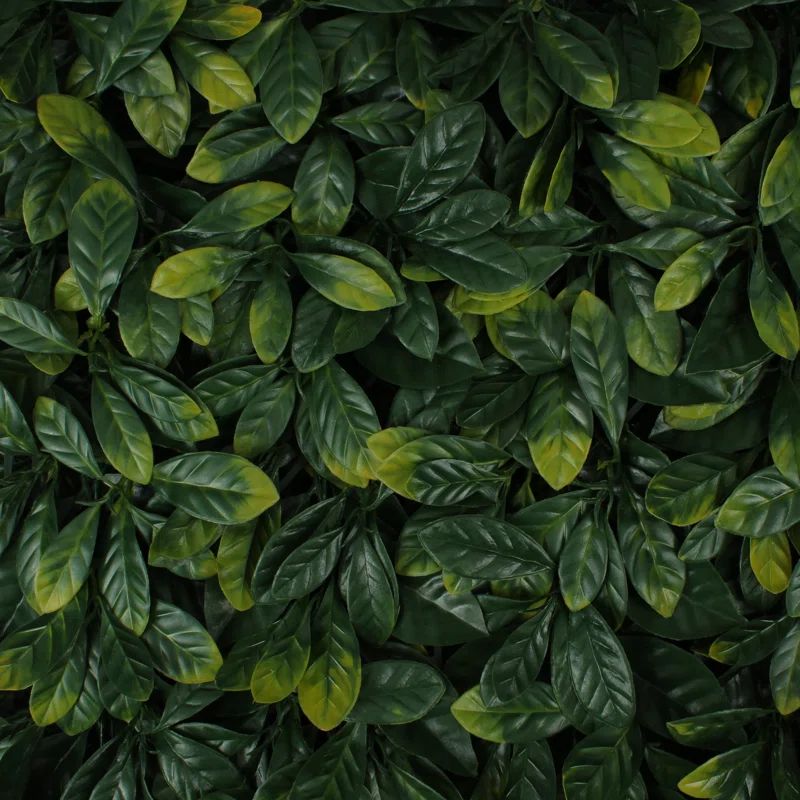 20'' Green Artificial Laurel Leaf Privacy Panel