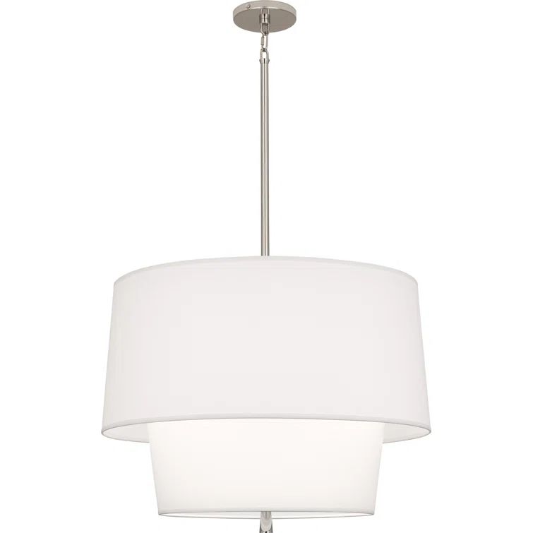 Decker Mid-Century Polished Nickel 3-Light Pendant