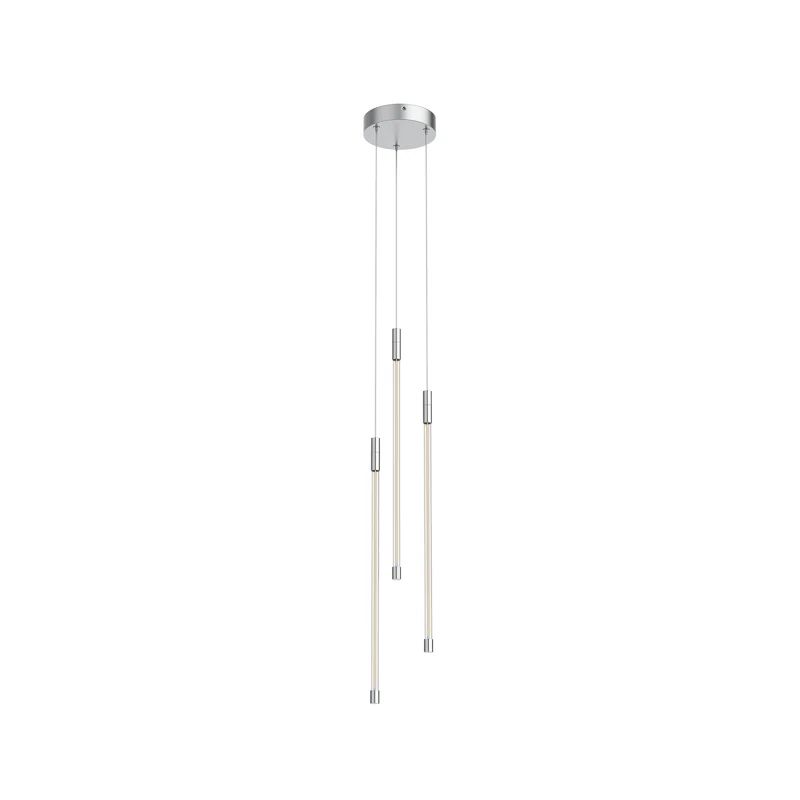 Motif Chrome 20.63" LED Cluster Pendant with Glass Cylinder