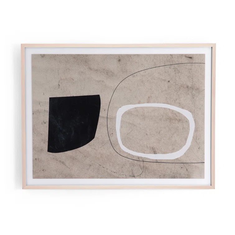 Natural Maple Framed Abstract Poster 30" x 40"