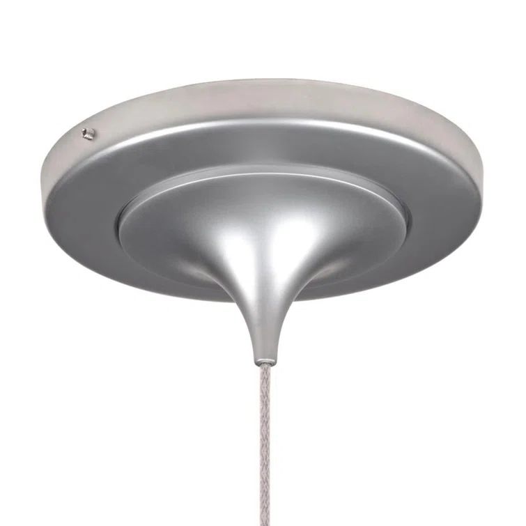 Sierra Mini Matte Chrome LED Pendant with Clear Artisan Glass