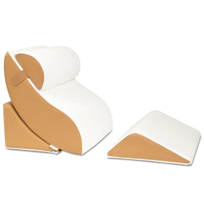 Cloud/Camel 4-Piece Orthopedic Memory Foam Bed Wedge Support System