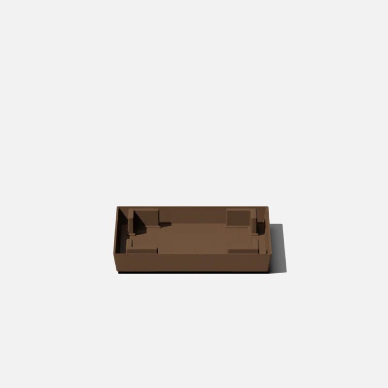 Espresso Nobleton 10" Square Planter Tray in Plastic Composite