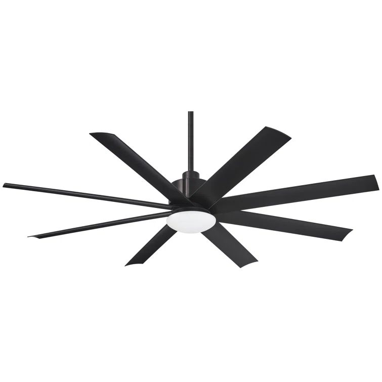 Slipstream 65" Coal 8-Blade Smart LED Ceiling Fan with Remote