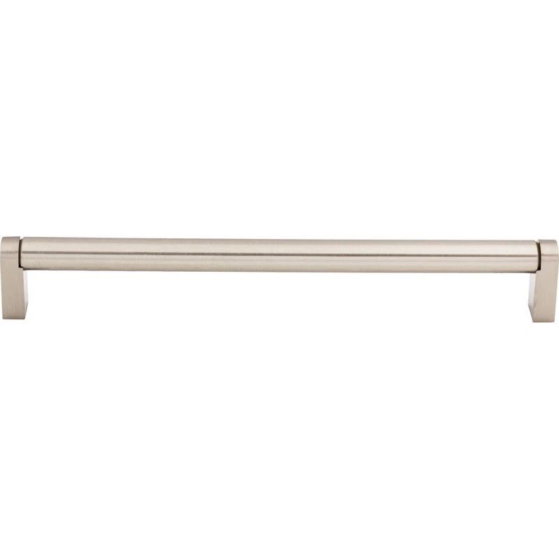 Brushed Nickel Modern Bar Pull with Mounting Hardware