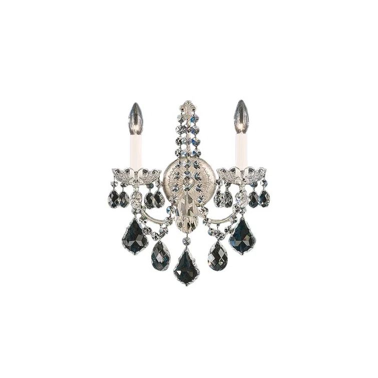 New Orleans Heirloom Gold 2-Light Crystal Wall Sconce