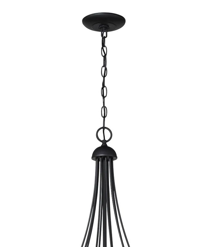 Westchester Sand Coal & Skyline Gold Leaf 10-Light Traditional Chandelier