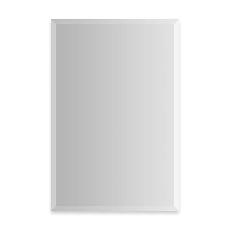 Sleek 36'' Beveled Edge Frameless Rectangular Bathroom Mirror