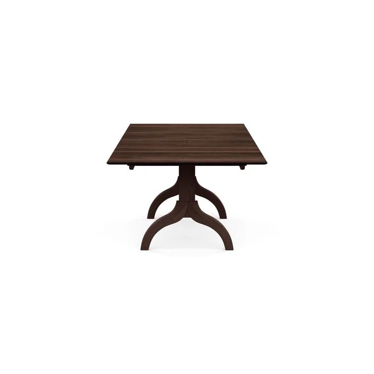Sarah Extendable Smoke Cherry Wood Dining Table 66" L x 38" W