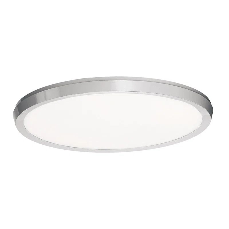 Brushed Nickel 19" LED Flush Mount Light