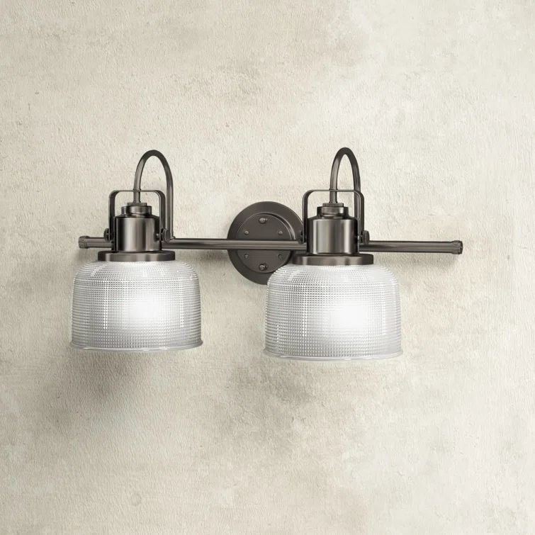 Venetian Bronze Dual Incandescent Prismatic Vanity Light