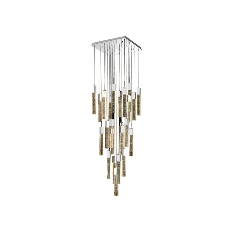 Original Glacier Avenue 25-Light LED Cluster Pendant in Chrome