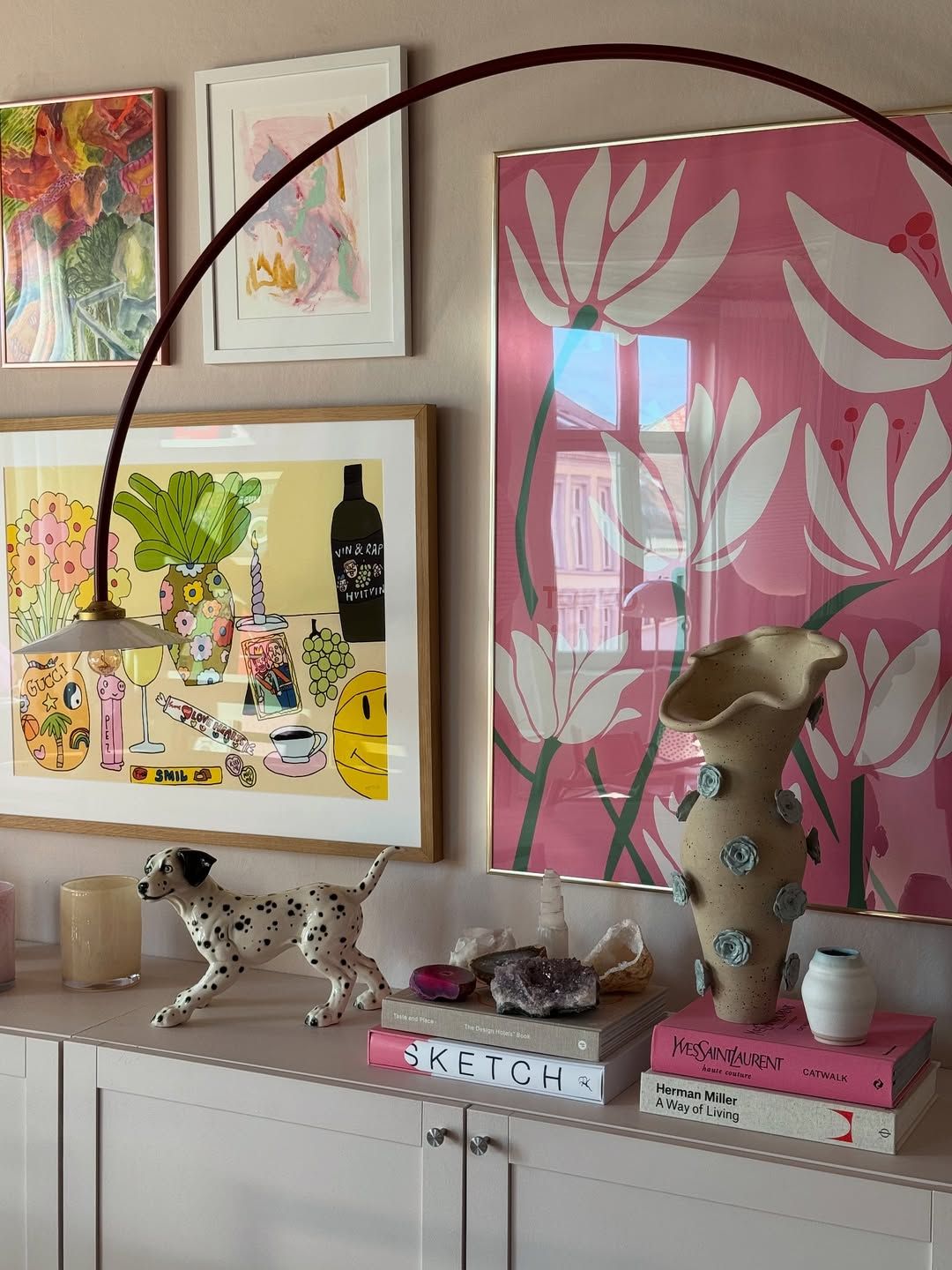 Scene containing tagged products