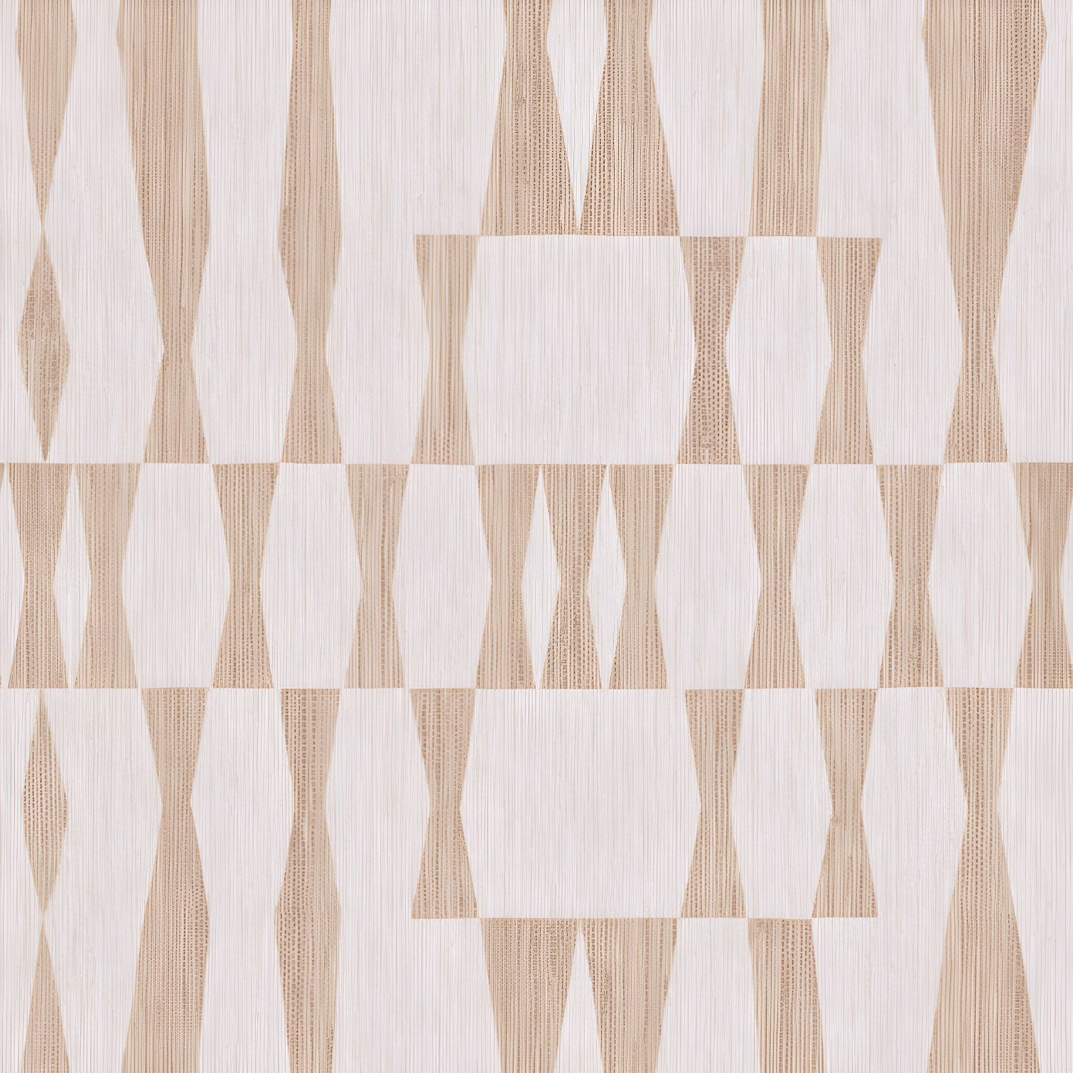 Beige Textured Grasscloth Peel and Stick Wallpaper Roll