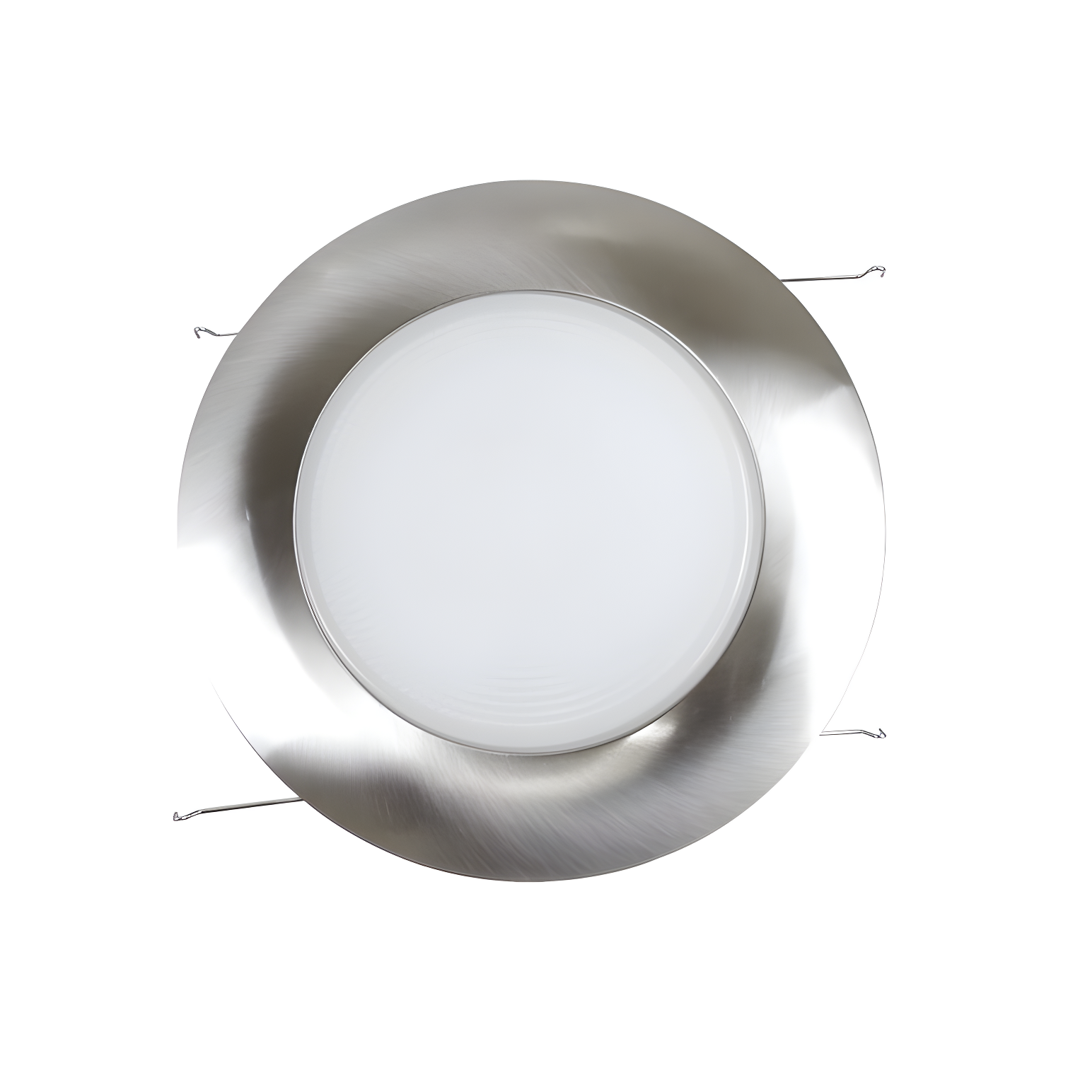 8" Nickel Recessed Shower Trim with Albalite Lens