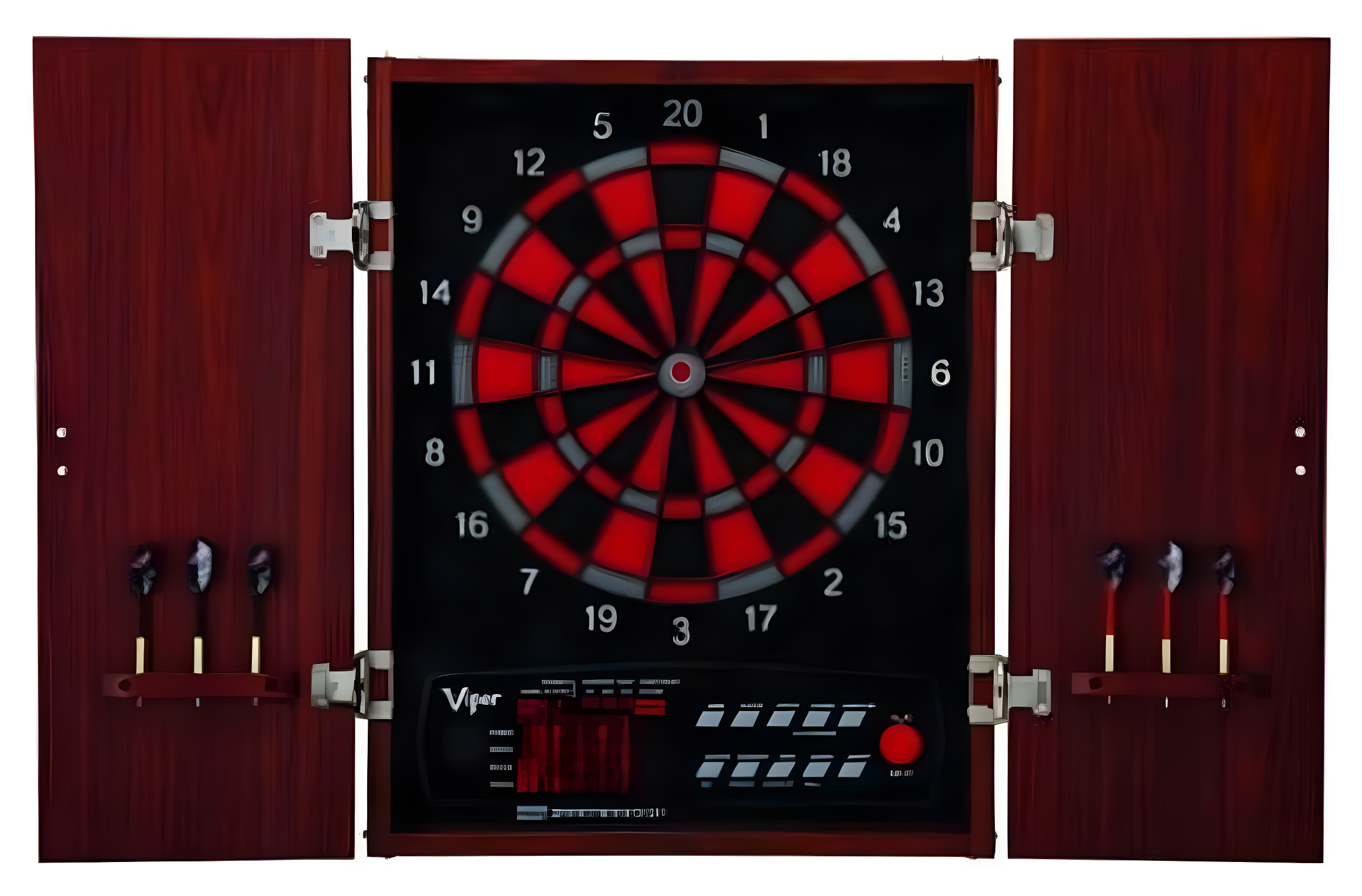 Viper Neptune Electronic Dartboard with Wooden Cabinet